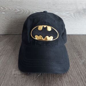 DC Comics Batman Gold Logo Symbol Adult Baseball Cap Hat
